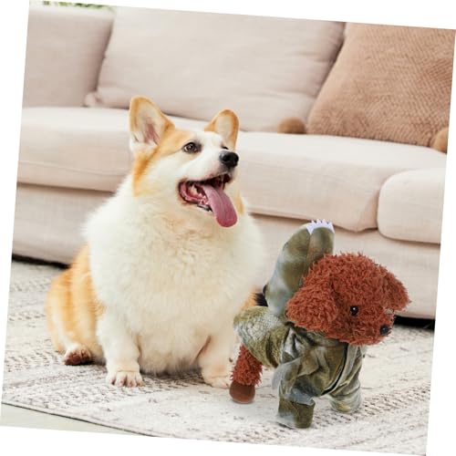 Disfraz de dinosaurio para perro plush divertido y cálido miniatura 5