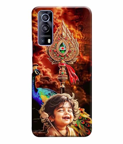 Image of Lord Murugan God Kartikeya Printed Hard Back Case Cover & Compatible for Vivo iQOOZ3 5G / Vivo Z3 5G (Multicolor) - D1804