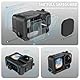 FitStill Schwarze Silikonhülle für Go Pro Hero13 Schwarz, Batterieseitige Abdeckung & Objektivdeckel & Displayschutzfolien & Lanyard für Go Pro Hero 13 Schwarz Zubehör Kit
