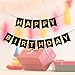 Heidaman Classic Bronzing Fish Tail Happy Birthday Banner Multiple Colour Party Decorations Birthday Decor For Adult Boy Girl-Black