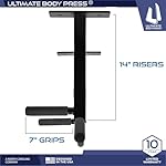 Ceiling Mount Pull Up Bar with Reversible Risers for 16 and 24 Inch Joists with Optimum Grip Spacing by Ultimate Body Press - Image 4