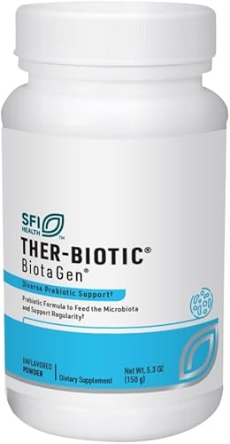 Klaire Labs Biotagen - Inulina prebiótica, beta-glucano y arabinogalactano para apoyar la microbiota intestinal (120 cápsulas)