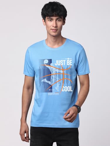 Image of ADRO 100% Cotton Lycra Tshirts for Men Combo Pack of 3 | Regular Fit | Printed T Shirt | Round Neck Half Sleeve| Mens Tshirts