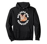 all cats are beautiful funny cat heartbeat abissino proprietario felpa con cappuccio
