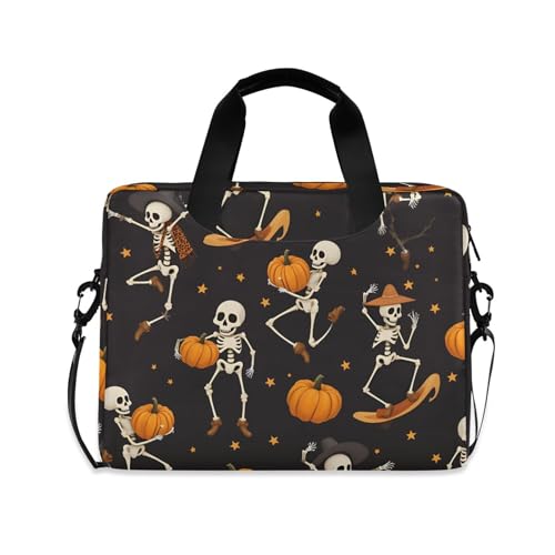 Funda para portátil ALAZA 13-15.6 pulg con patrón calavera miniatura 1