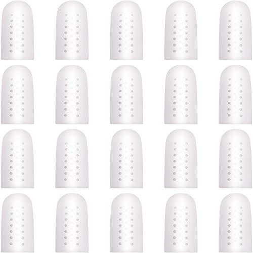 20 Pieces Gel Toe Cap Breathable Toe Protector Toe Sleeve Covers Toe Silicone