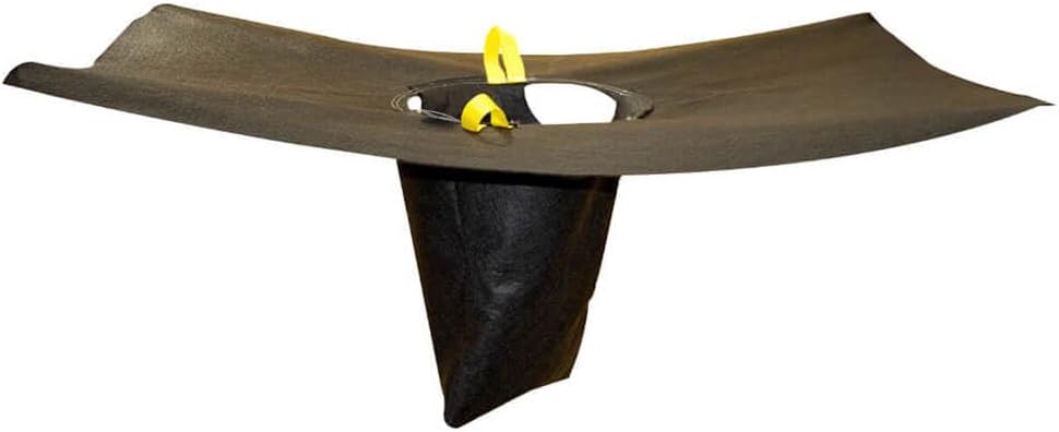 ENPAC Storm Sentinel Catch Basin Insert, Storm Drain Filter, Witches Hat, Black, Geotextile, Reuseable, 36"x48" (4320)