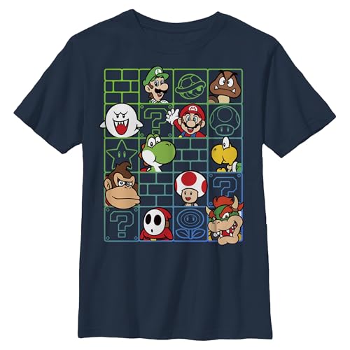 Boy's Nintendo Mario Characters Wall T-Shirt