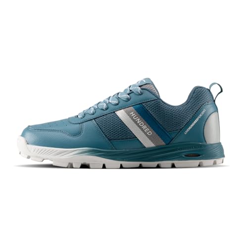 HUNDRED PitchStrike Cricket Shoes Blue Light Blue/White - Image 2