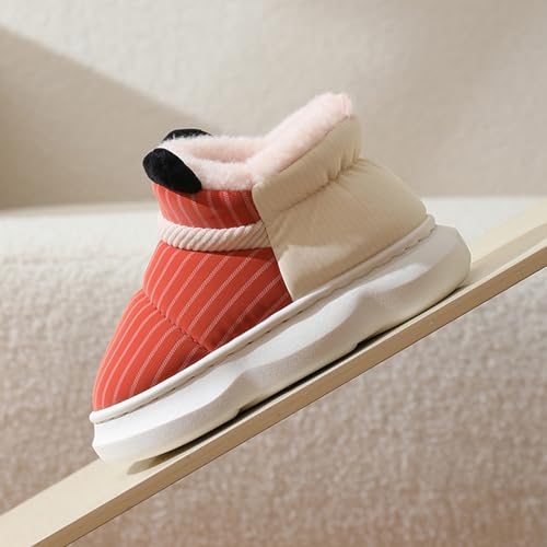 Kids Boys Girls Thermal Plush Slippers with Memory Foam Cute Non-Slip Boots Fall Winter Warm Soft Cozy Slippers4