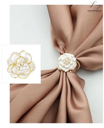 Scarf Rings Buckle And Slides For Women Scarves Pin Tshirt Ties Clip For The Side 3CP3