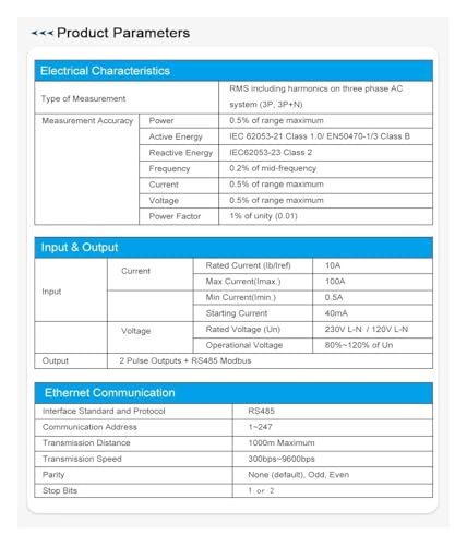 Compteur d'énergie triphasé 100A SDM630 pour réduire vos factures - 3