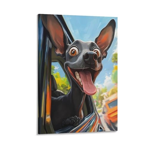 Doberman Murale Decoration d'intérieur moderne impression de toile 50x75