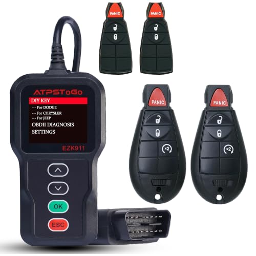 Remote Keyless Entry (RKE) Key/Keypad Programming - 2023 Ford Expedition 2 ATPSTOGO DIY Key Fob Replacement Fits for 2013 2014 2015 2016 2017 Dodge Ram 1500 2500 3500 Keyless Entry Remote Control Replace FCC ID: GQ4-53T with Interchangeable 3 & 4 Button