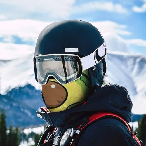 Balaclava para Hombres Máscara de Esquí Verde para Invierno, Cubreboca para Ciclismo miniatura 5
