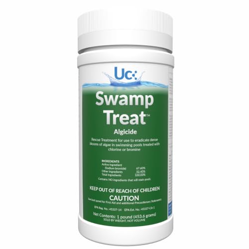 United Chemicals SWAM-C12 Swamp Treat Pool Algae Eliminator, 1-Pound