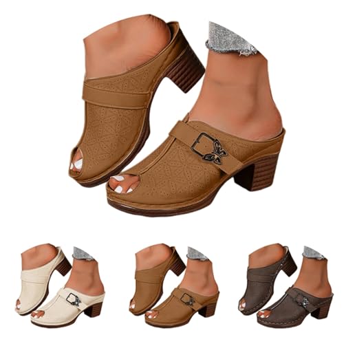 Sandales compensées plateforme velours confortables pour l'été - 5