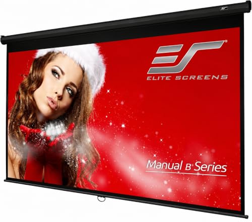 Elite Screens Manual B 135-Inch 16:9 Pull-Down Screen, Black, M135H
