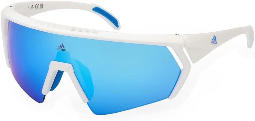 adidas Sunglasses Sport SP 0063 24X White/Other/Blue Mirror