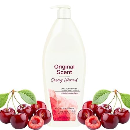 Cherry Almond Body Lotion Original Formula Moisturizer for Dry Skin 21 oz