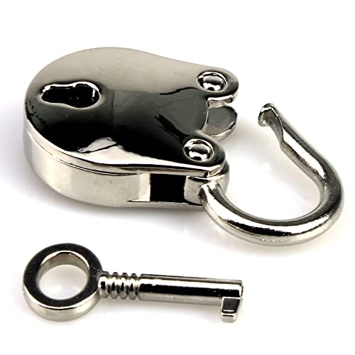Image of 1PCS Vintage Mini Bear Padlock Key Lock Antique Style Small Key Lock (Silver)