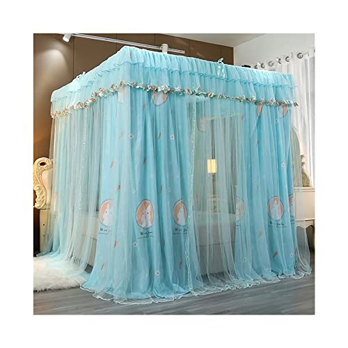 Mosquitera para dormitorio grande de tres puertas con dosel protector elegante 2