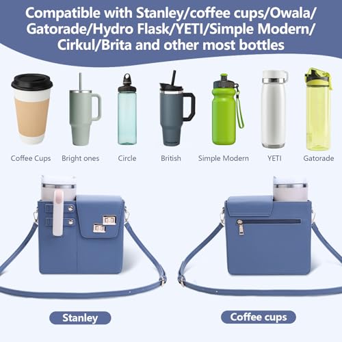 Stanley Cup Purse, Crossbody Bag with Water Bottle Holder, Adjustable Women Shoulder Strap for Stanley Cup Tumbler 40 oz3