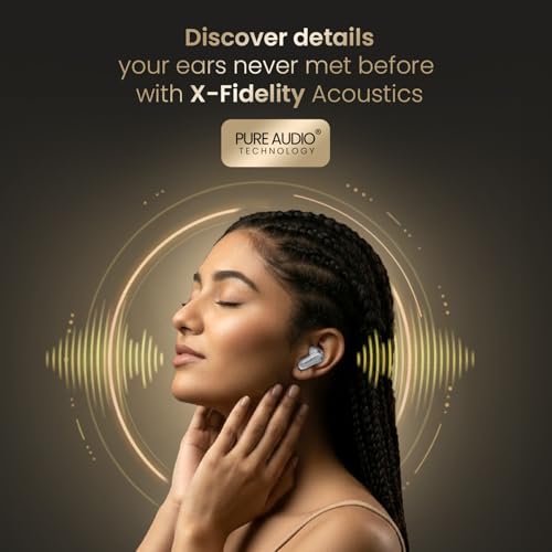 Image of DwOTS 717 PRO | ANC up to 32dB, 40HRS Playback, Fast Charging, Dual Pairing, Quad-mic ENC, Instant auto Connect, IPX5, Bluetooth v5.4, True Wireless Earbuds with mic (Arctic White)