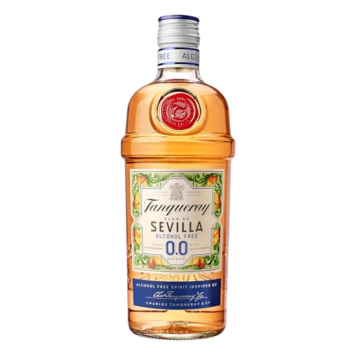 Tanqueray Flor De Sevilla 0,0%, alkoholfreie Gin-Alternative, bittersüßer Geschmack von...