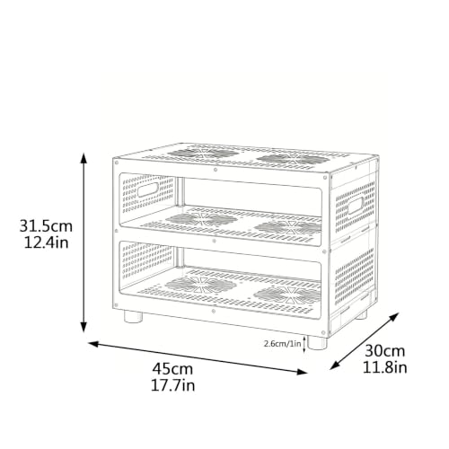 Mueble de audio modular para almacenamiento de consolas y receptores 3