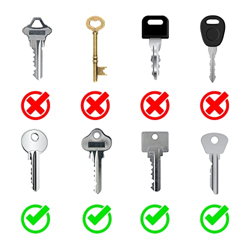 Prasacco 16 Stück Schlüsselkappen, Bunter Schlüsselabdeckungen Runde PVC Schlüsselkappen Schlüsselkennzeichnung Set mit 8 Schlüsselringen aus Eisen (Halbkreisförmig + kreisförmig, 8 Farben)