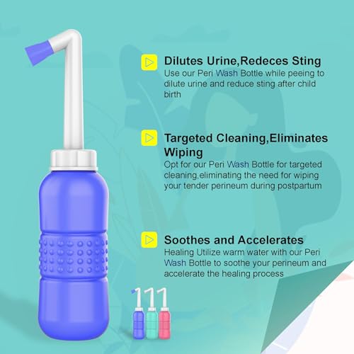 Tonelife Reise-Bidet – tragbares Bidet – für Reisen, Geburt, Dirver, Outdoor, Camping, mit Aufbewahrungstasche, 450 ml Fassungsvermögen