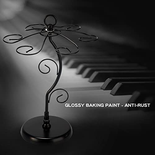 Fomansh Countertop Wine Glass Holder - Freestanding Tabletop Stemware Storage Rack Metal Glasses Display Rack Black With 6 Hooks … #TOP4