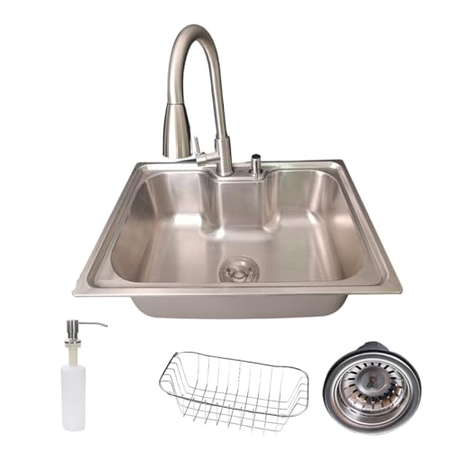 Stillus Home - Cuba Cozinha Gourmet Aço Inox 304 e Torneira Extensível Inox