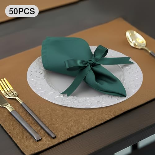 50 platos decorativos redondos de plástico 13 pulg. miniatura 3