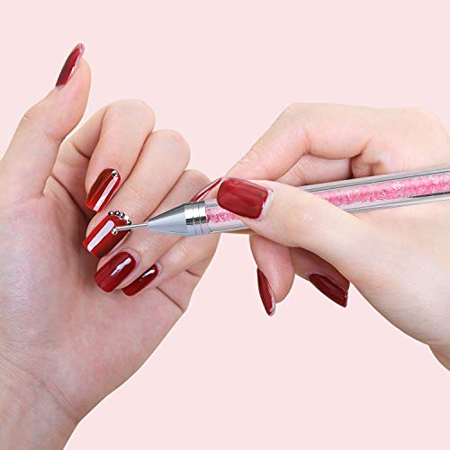 image for Rhinestone Picker Dotting Pen, TEOYALL Dual-Ended Wax Pencil Nail Art 