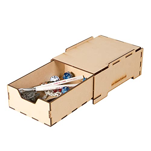 Image of The Broken Token Modular Paint Rack - Half Drawer Organizer for Paint Bottles, Pots, and Brushes - Expands Storage, Elevates Racks - Customize Your Pieces with Easy Organization & Access