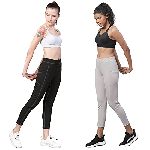 Image of CHKOKKO Women's High Rise Yoga Track Pants Stretchable Sports Tight