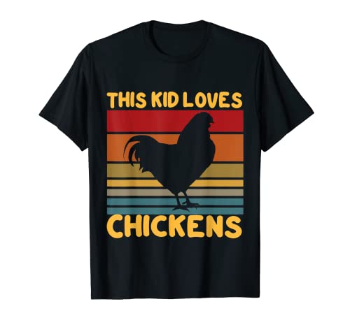 This Kid Loves Chickens Camisa Chicken Lovers Funny Farmer Camiseta
