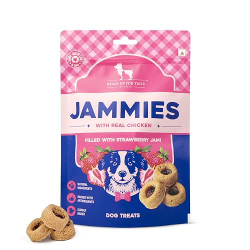 HUFT Jammies - Chicken Filled with Strawberry Jam Dog Treats - 100 g (B0CX5DND2V) Amazon Price History, Amazon Price Tracker