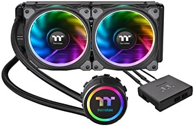 Thermaltake Floe 240mm, 16.8 Million Color Software Enabled (TT RGB Plus/Alexa/Razer Chroma), AMD (AM5/AM4)/Intel (LGA 2066/1200), AIO CPU Liquid Cooler CL-W157-PL12SW-A