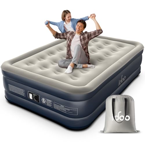 30% off - iDOO Air Mattress Full with Built in Pump, 18' Raised Comfort Blow up Mattress, Inflatable Mattress...