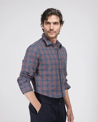 Image of Rare Rabbit Regular fit Checked Shirt