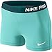 Nike Pro Core Compression 3" Women's Shorts, 589364-466 Light Aqua/Teal/White, Small