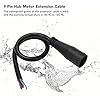 E Motor Extension Cable, 9 Pin Waterproof Wheel Motor Extension Cable Portable Wear Resistant Ebike Hub Motor Extension Cable Female to Male Wire E Accessory #2