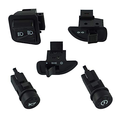 Cyclist store Motocicleta Interruptor Faros Cuerno Señal de giro Alto/Bajo Haz de luz Botones de inicio Accessaries Compatible For Piaggio Scooter Cover