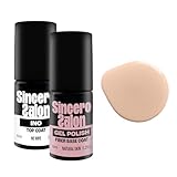 Sincero Salon- Fiber Base Coat Vernis Semi Permanent Natural Skin et Top Coat Semi Permanent Shiny INO - Vernis à Ongles Semi Permanent - Vernis Gel UV Semi Permanent - Gel Polish Ongle UV