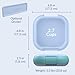 Bentgo Chill Mini Leak-Proof Lunch Box – Built-In Ice Pack Keeps Food Cold, 2.7-Cup Capacity for Snacks or a Sandwich, 3 or 4 Compartments, PFAS & BPA-Free, Ideal for Adults & Kids 3+ (Tide Blues)