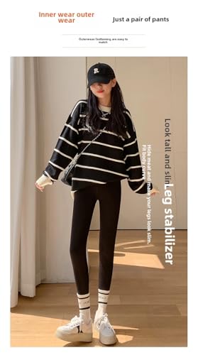 Image of Celary Women's Nude Fleece Lined Leggings - Winter Warm Pantyhose Look, Thermal Tights, Soft & Stretchable Winter Stockings