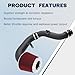 ANWENCHAPEY Cold Air Intake System Induction Kit Compatible With Subaru Impreza WRX STI 2002-2007 2.5L 2.0L
